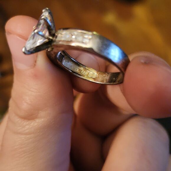 Vintage Sterling Silver Ring Sz 7.75 - Picture 3 of 4